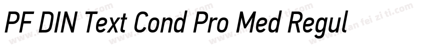 PF DIN Text Cond Pro Med Regular字体转换
